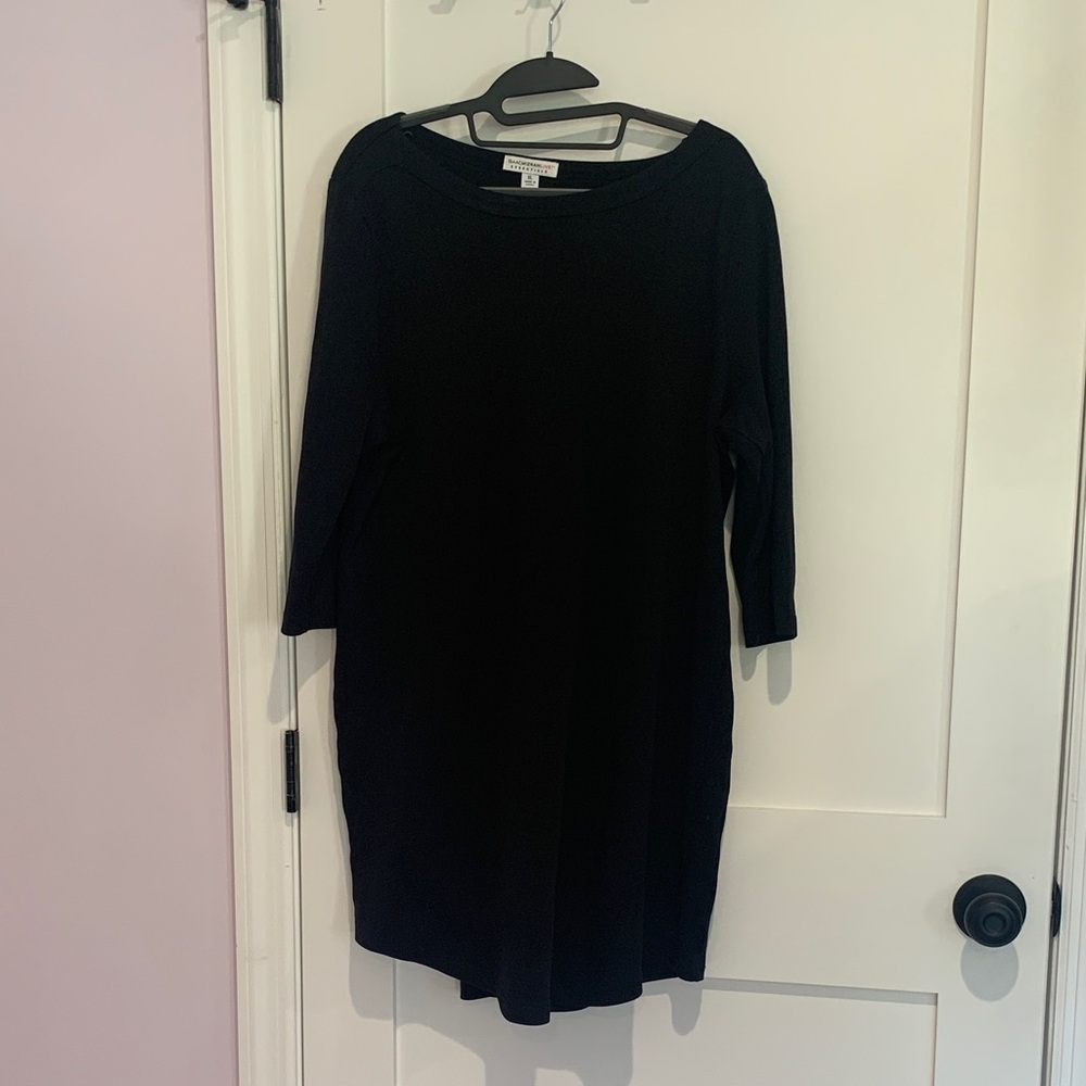 Isaac Mizrahi Black Scoop Neck Tunic